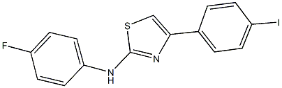 N-(4-fluorophenyl)-4-(4-iodophenyl)-1,3-thiazol-2-amine Structure