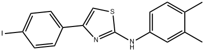 N-(3,4-dimethylphenyl)-4-(4-iodophenyl)-1,3-thiazol-2-amine Structure