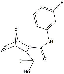 3-[(3-fluoroanilino)carbonyl]-7-oxabicyclo[2.2.1]hept-5-ene-2-carboxylic acid Structure