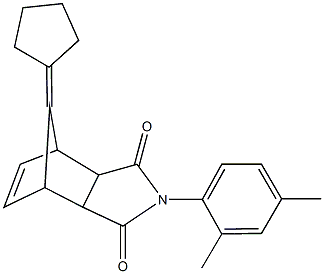 10-cyclopentylidene-4-(2,4-dimethylphenyl)-4-azatricyclo[5.2.1.0~2,6~]dec-8-ene-3,5-dione Structure