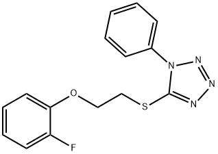 5-{[2-(2-fluorophenoxy)ethyl]sulfanyl}-1-phenyl-1H-tetraazole|