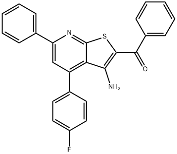[3-amino-4-(4-fluorophenyl)-6-phenylthieno[2,3-b]pyridin-2-yl](phenyl)methanone|
