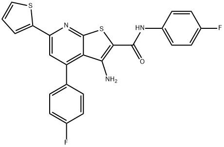 3-amino-N,4-bis(4-fluorophenyl)-6-(2-thienyl)thieno[2,3-b]pyridine-2-carboxamide|