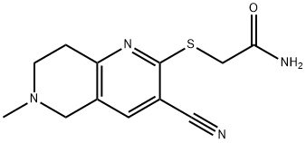 2-[(3-cyano-6-methyl-5,6,7,8-tetrahydro[1,6]naphthyridin-2-yl)sulfanyl]acetamide Structure