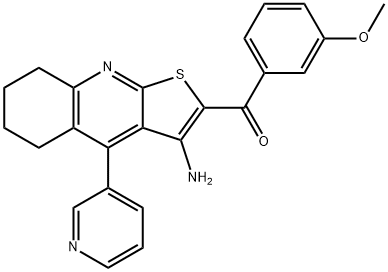 340818-06-6 [3-amino-4-(3-pyridinyl)-5,6,7,8-tetrahydrothieno[2,3-b]quinolin-2-yl](3-methoxyphenyl)methanone