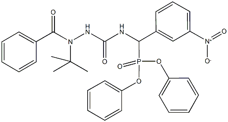 340821-83-2 diphenyl {[(2-benzoyl-2-tert-butylhydrazino)carbonyl]amino}{3-nitrophenyl}methylphosphonate