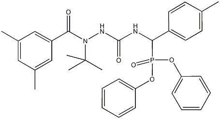 340821-86-5 diphenyl ({[2-tert-butyl-2-(3,5-dimethylbenzoyl)hydrazino]carbonyl}amino)(4-methylphenyl)methylphosphonate