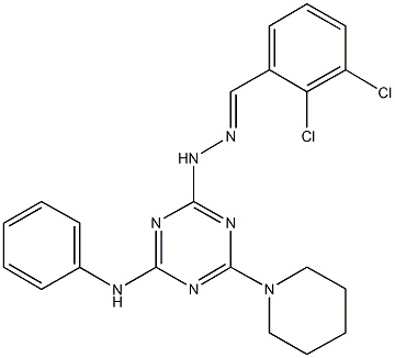 2,3-dichlorobenzaldehyde [4-anilino-6-(1-piperidinyl)-1,3,5-triazin-2-yl]hydrazone|