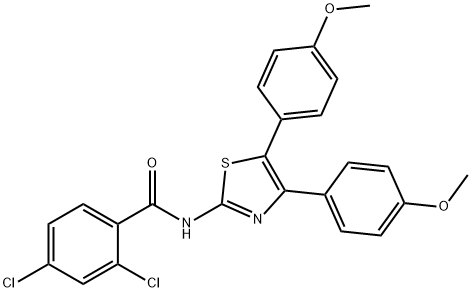 340981-60-4 N-[4,5-bis(4-methoxyphenyl)-1,3-thiazol-2-yl]-2,4-dichlorobenzamide