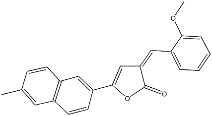 3-(2-methoxybenzylidene)-5-(6-methyl-2-naphthyl)-2(3H)-furanone 结构式