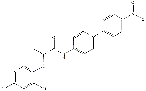 2-(2,4-dichlorophenoxy)-N-{4'-nitro[1,1'-biphenyl]-4-yl}propanamide Structure