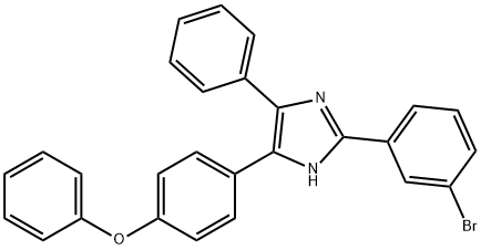 2-(3-bromophenyl)-4-(4-phenoxyphenyl)-5-phenyl-1H-imidazole Structure