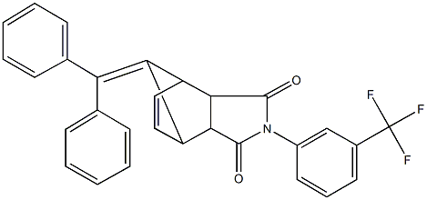 10-(diphenylmethylene)-4-[3-(trifluoromethyl)phenyl]-4-azatricyclo[5.2.1.0~2,6~]dec-8-ene-3,5-dione|