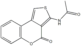 N-(4-oxo-4H-thieno[3,4-c]chromen-3-yl)acetamide Structure