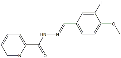 N'-(3-iodo-4-methoxybenzylidene)-2-pyridinecarbohydrazide Structure