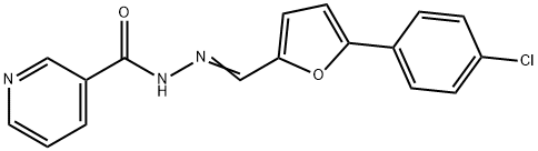 N'-{[5-(4-chlorophenyl)-2-furyl]methylene}nicotinohydrazide Structure