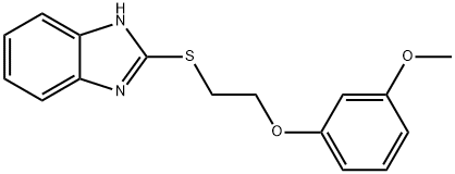 2-{[2-(3-methoxyphenoxy)ethyl]sulfanyl}-1H-benzimidazole Structure