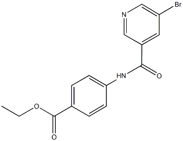 ethyl 4-{[(5-bromo-3-pyridinyl)carbonyl]amino}benzoate,342014-01-1,结构式