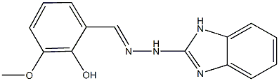 2-hydroxy-3-methoxybenzaldehyde 1H-benzimidazol-2-ylhydrazone,342032-51-3,结构式