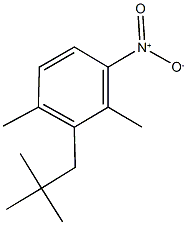 1,3-dimethyl-2-neopentyl-4-nitrobenzene Struktur