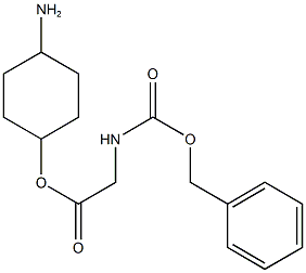 4-aminocyclohexyl {[(benzyloxy)carbonyl]amino}acetate 化学構造式