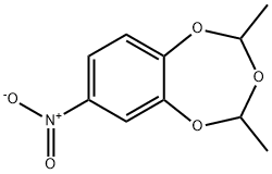 2,4-dimethyl-7-nitro-1,3,5-benzotrioxepine 化学構造式
