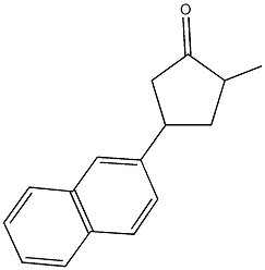 2-methyl-4-(2-naphthyl)cyclopentanone Structure