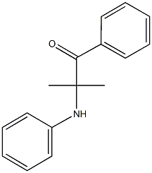 2-anilino-2-methyl-1-phenyl-1-propanone Structure