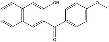 (3-hydroxy-2-naphthyl)(4-methoxyphenyl)methanone 结构式