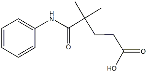 5-anilino-4,4-dimethyl-5-oxopentanoic acid Structure