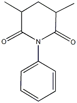 3,5-dimethyl-1-phenyl-2,6-piperidinedione Structure