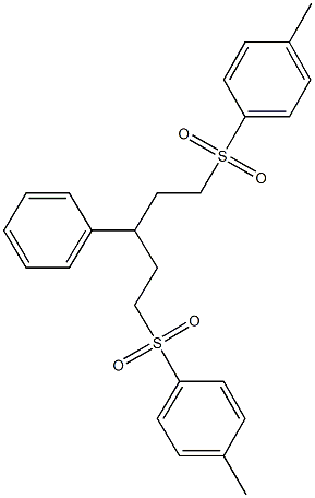 1-methyl-4-({5-[(4-methylphenyl)sulfonyl]-3-phenylpentyl}sulfonyl)benzene Structure