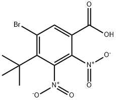 5-bromo-4-tert-butyl-2,3-bisnitrobenzoic acid 结构式