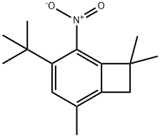 2-tert-butyl-4,6,6-trimethyl-1-nitrobenzocyclobutene Structure