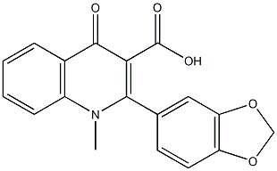 2-(1,3-benzodioxol-5-yl)-1-methyl-4-oxo-1,4-dihydro-3-quinolinecarboxylic acid,342045-66-3,结构式