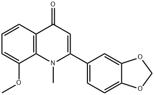 2-(1,3-benzodioxol-5-yl)-8-methoxy-1-methyl-4(1H)-quinolinone Structure