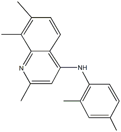 N-(2,4-dimethylphenyl)-2,7,8-trimethyl-4-quinolinamine Structure