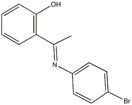 2-[N-(4-bromophenyl)ethanimidoyl]phenol Struktur