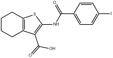 342378-83-0 2-[(4-iodobenzoyl)amino]-4,5,6,7-tetrahydro-1-benzothiophene-3-carboxylic acid