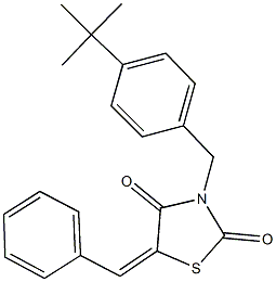 5-benzylidene-3-(4-tert-butylbenzyl)-1,3-thiazolidine-2,4-dione Structure