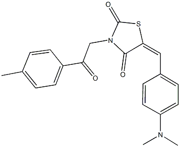 5-[4-(dimethylamino)benzylidene]-3-[2-(4-methylphenyl)-2-oxoethyl]-1,3-thiazolidine-2,4-dione|