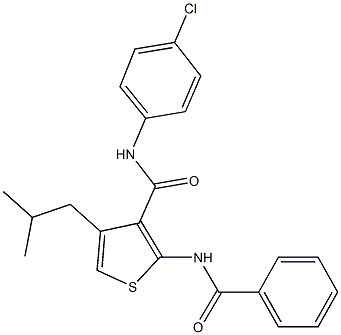 342382-32-5 2-(benzoylamino)-N-(4-chlorophenyl)-4-isobutyl-3-thiophenecarboxamide