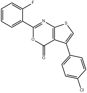 342382-47-2 5-(4-chlorophenyl)-2-(2-fluorophenyl)-4H-thieno[2,3-d][1,3]oxazin-4-one