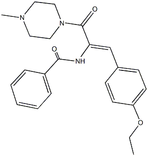 342382-65-4 N-{2-(4-ethoxyphenyl)-1-[(4-methyl-1-piperazinyl)carbonyl]vinyl}benzamide