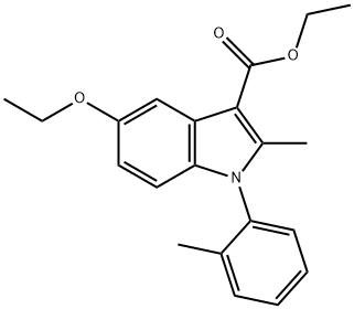 ethyl 5-ethoxy-2-methyl-1-(2-methylphenyl)-1H-indole-3-carboxylate,342383-39-5,结构式