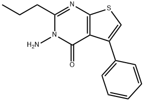 3-amino-5-phenyl-2-propylthieno[2,3-d]pyrimidin-4(3H)-one Structure