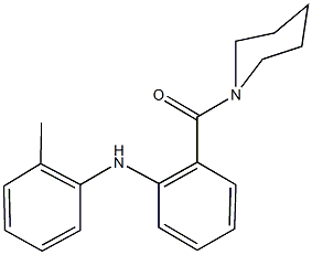 N-(2-methylphenyl)-2-(1-piperidinylcarbonyl)aniline 化学構造式