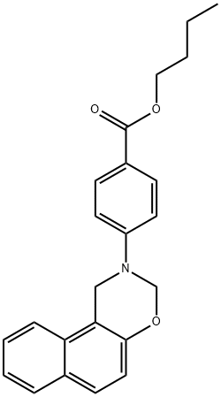 butyl 4-(1H-naphtho[1,2-e][1,3]oxazin-2(3H)-yl)benzoate,342384-26-3,结构式