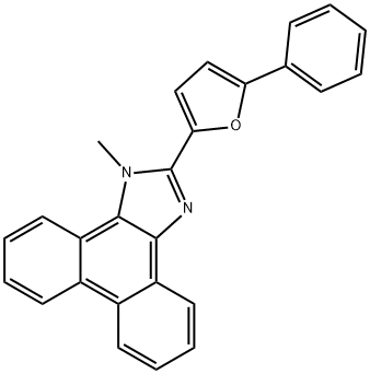 1-methyl-2-(5-phenyl-2-furyl)-1H-phenanthro[9,10-d]imidazole Structure