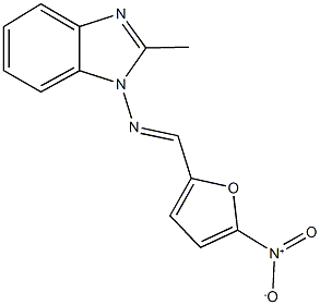 1-[({5-nitro-2-furyl}methylene)amino]-2-methyl-1H-benzimidazole|